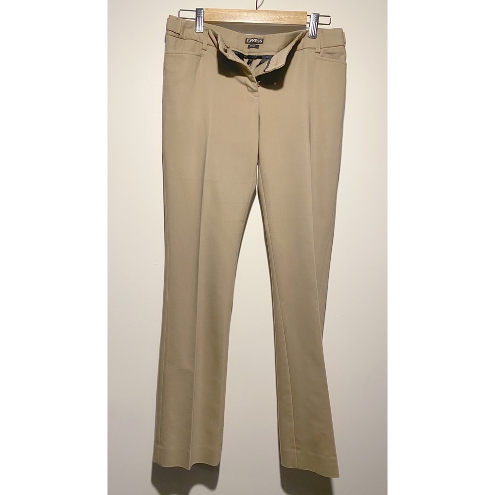 Express Columnist tan / beige slacks pants - 4R